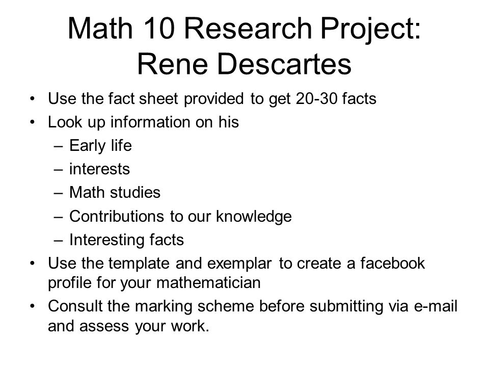 Account of the life and contributions of rene descartes